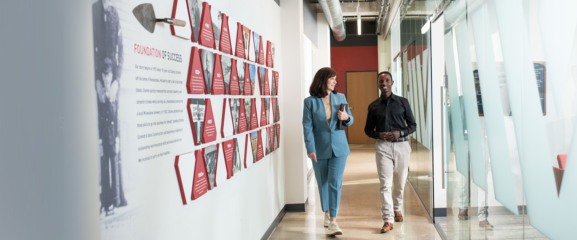 madison business people in hallway